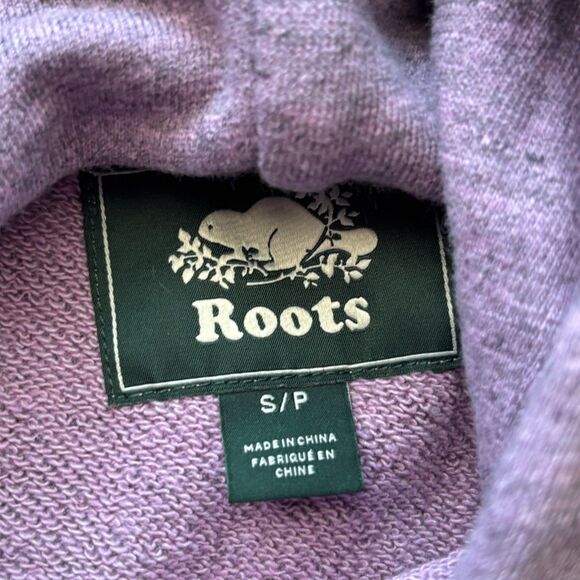 Roots Canada Purple Lavender Hoodie Sweatshirt Size S - Picture 9 of 11